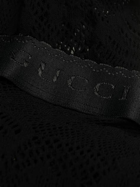 gucci logo lace top|gucci lace tights.